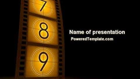 Cinema Strip PowerPoint Template by PoweredTemplate.com