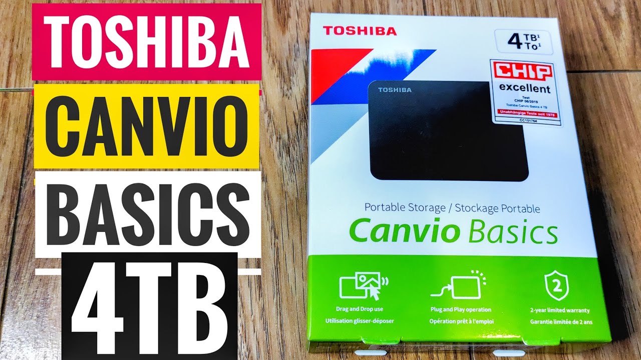 Test Toshiba Canvio Basics 2022 (4 To) : un disque dur externe au rapport  capacité/prix imbattable