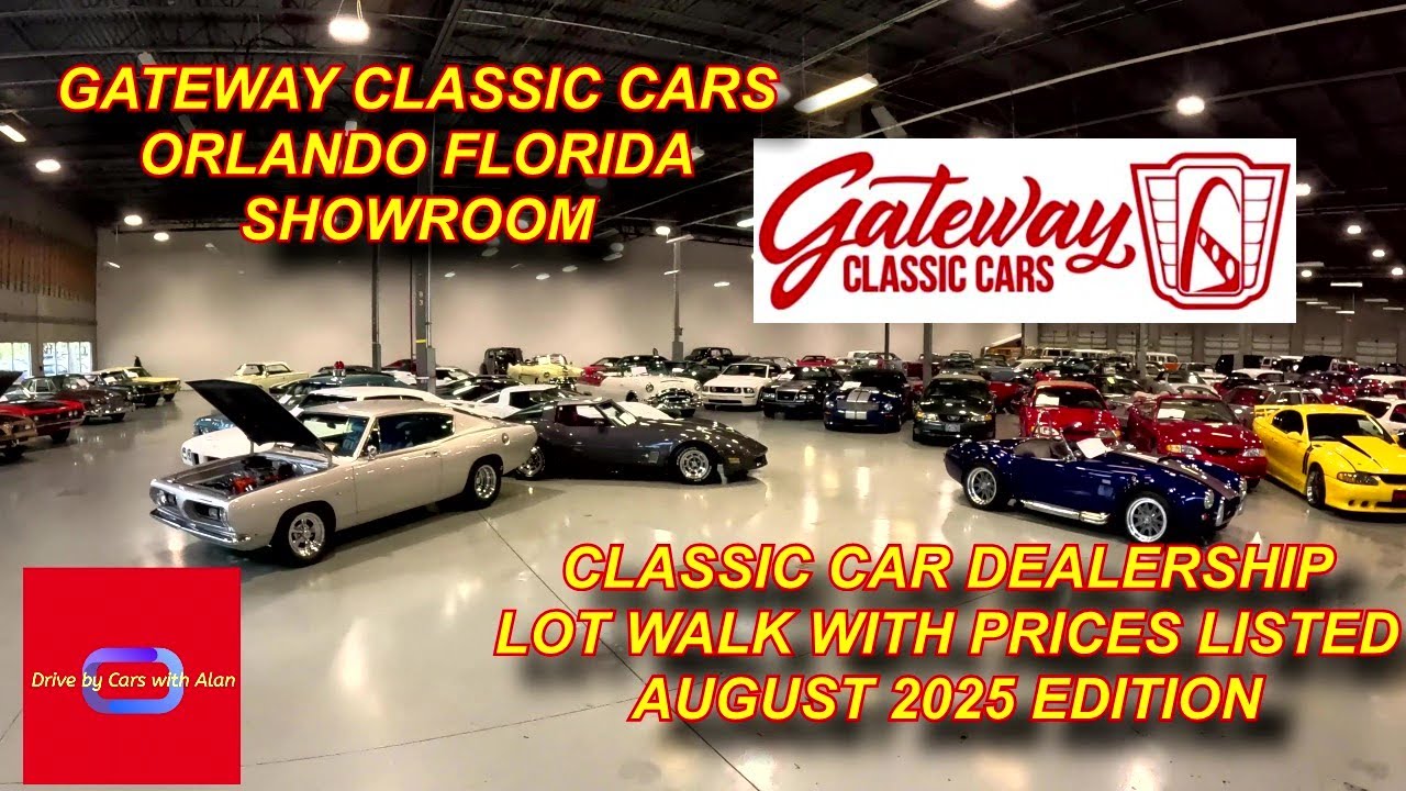 CLASSIC CARS FOR SALE GATEWAY CLASSIC CARS SHOWROOM LOT WALK AUGUST 2025