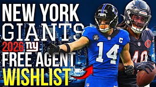 🚨New York Giants 2026 Free Agent Targets | Who Will They Sign!?👀