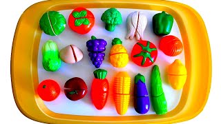 Impara i Nomi di Frutta e Verdura Giocando! Set di Giocattoli con Velcro da Tagliare! Per bambini screenshot 3