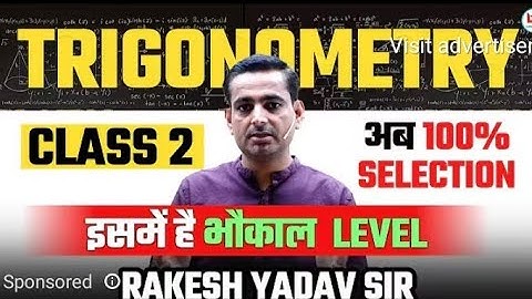 Trigonometry Class 2 by Rakesh Yadav Sir ।CGL, CHSL, CPO 2025,  #rakeshsir #trigonometry #ssc