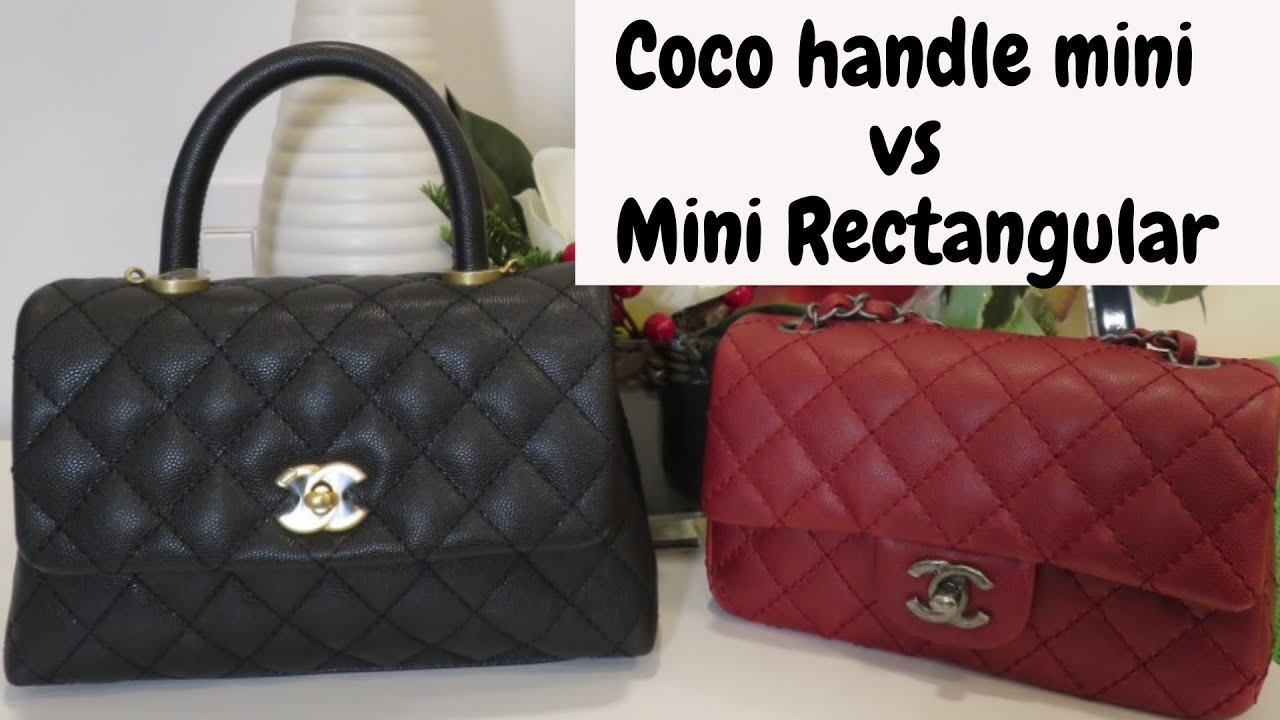 Chanel Coco Handle Mini Vs Chanel Mini Rectangular Ii Mod Shots Youtube
