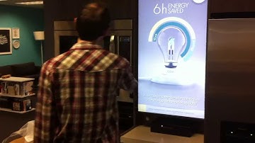 Amana Kinect powered Point of Purchase Display (full setup)