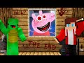 JJ and Mikey vs PEPPA PIG.EXE in minecraft! Challenge from Maizen!