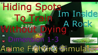 *SECRET* Spots in Training Areas to prevent Death in [Anime Fighting Simulator]