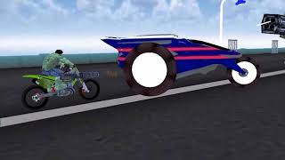 Superhero Motorbike Racing Vs Alien Attack screenshot 5
