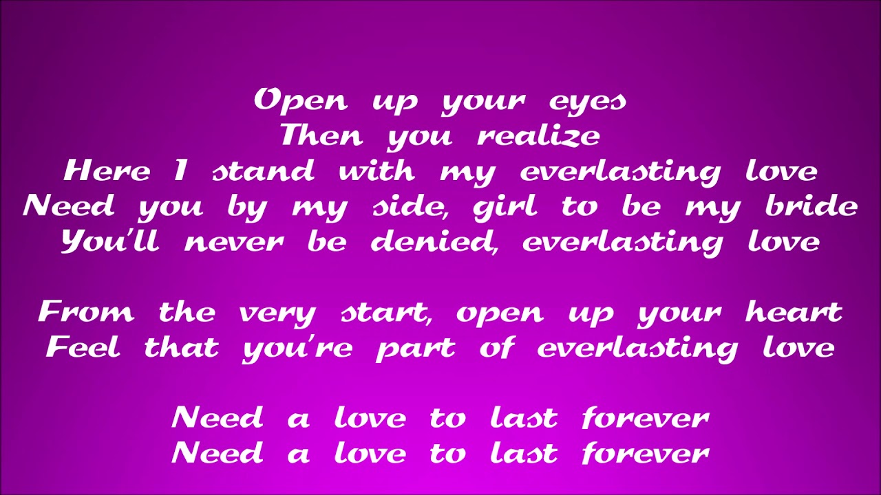 Everlasting Love Lyrics Everlasting Love