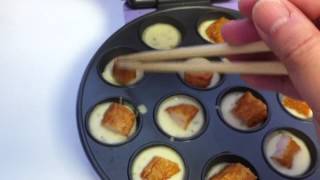 Using the babycakes grill to make takoyaki