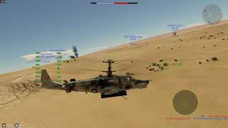 КА-50 Чёрная Акула в War Thunder. Вертолётный бой. 2К качество видео