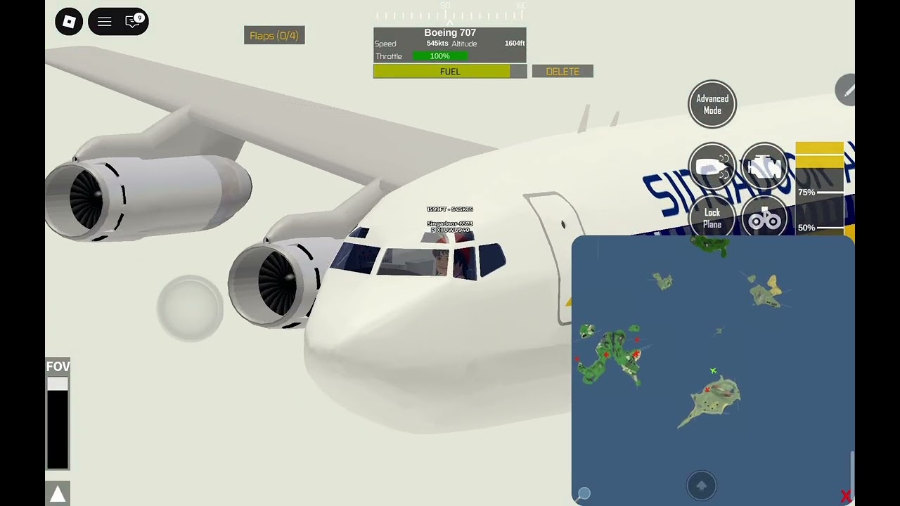 Singapore Airlines B707 from Paphos to Mellor in PTFS 🛫✈️🛬