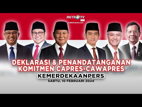 [LIVE] DEKLARASI & PENANDATANGANAN KOMITMEN CAPRES-CAWAPRES TENTANG KEMERDEKAAN PERS