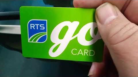 No More RTS Tap & Go Bus Passes. Holding My First RTS 