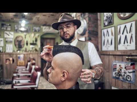 💈 ASMR BARBER - How a MOHAWK is born - The LEGENDARY 80&rsquo;s haircut