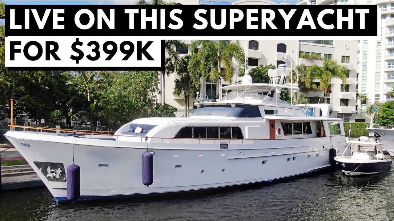 Download $399,000 1983 CHEOY LEE 90 COCKPIT CLASSIC MOTOR YACHT TOUR / Aft Cabin Liveaboard SuperYacht