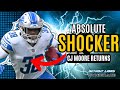 Absolute shocker cj moore returns to the detroit lions on 1 year deal