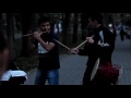 Флейта и барабан. Выступление в Бишкеке