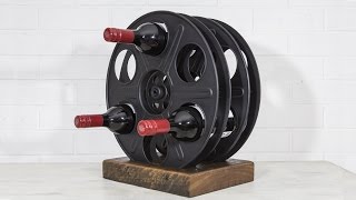 I built this wine rack using recycled film spools and recycled timber. There are no advanced tools or techniques required for this 