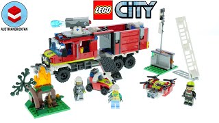 LEGO City 60374 Fire Command Truck - LEGO Speed Build Review