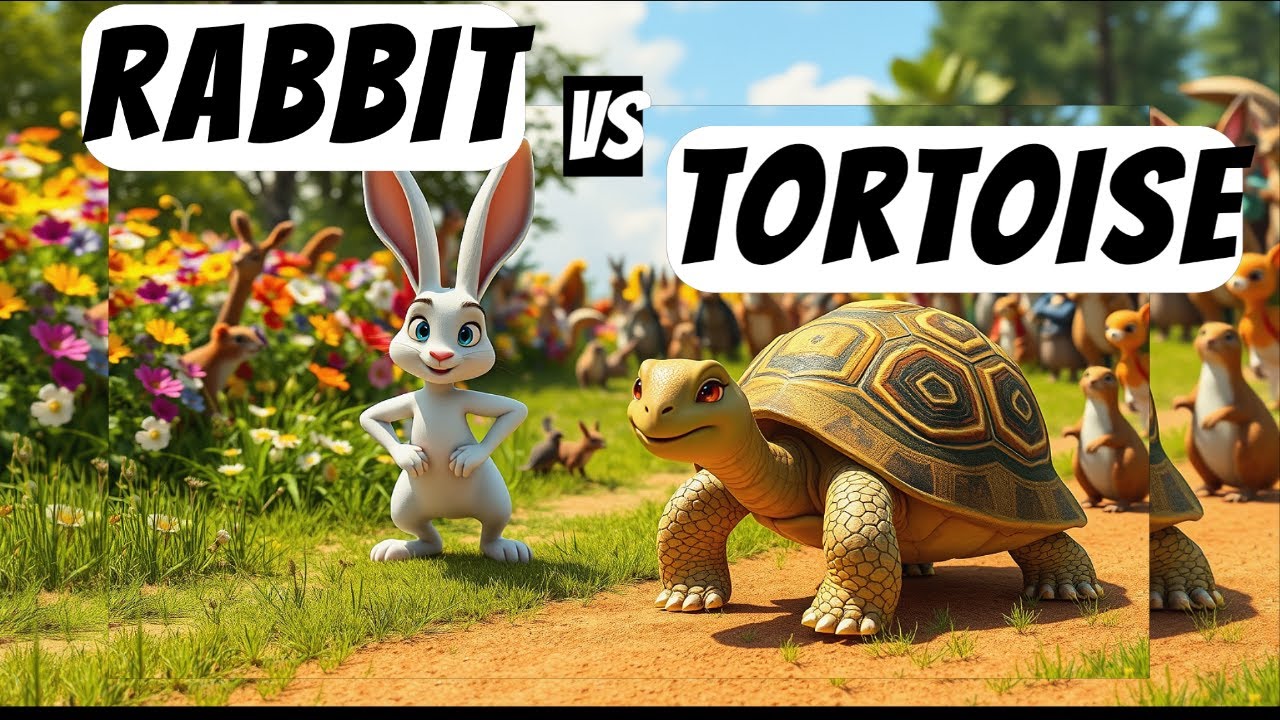 Rabbitπ vs. Tortoiseπ’ Slow And Steady Winsπ The Race - YouTube