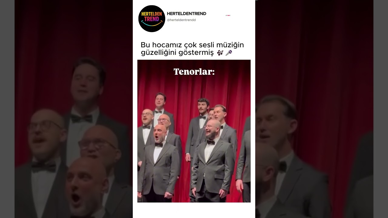 Bu hocamız çok sesli müziğin güzelliğini göstermiş 🎶🎤 @kubrasenyaylar