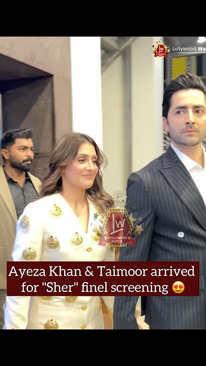 Ayeza Khan & Danish Taimoor at Sher last episode premier 🔥😍 | Pakistani Drama | Sher Drama |