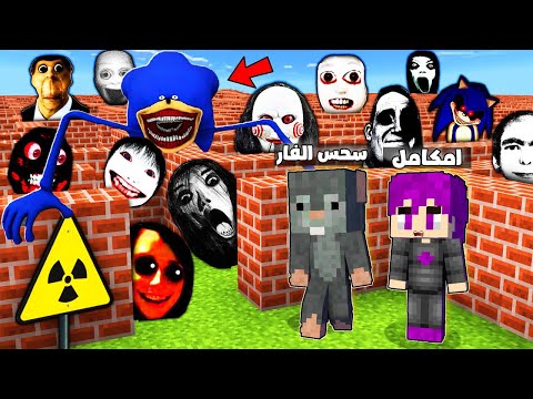 اول شخص يصل الي النهاية يفوز في اكبر متاهه في العالم ضد سونيك الشيطاني واصدقائة مع صديقي الفأر