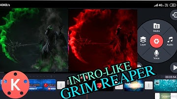 How to KineMaster Tutorial:Grim Reaper Intro Reveal & Logo Animation-Kinemaster+Pixellab Tutorial