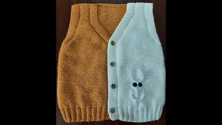 Baykuşlu Yelek Modeli 3 Yaş