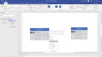 Cara mengoperasikan dan membuat ERD di Visio