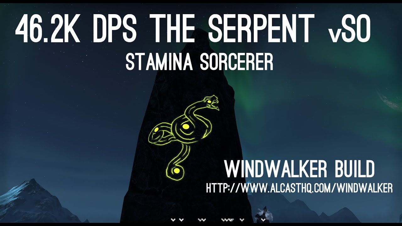 pvp соль 46.2k DPS Serpent vSO Stam Sorc- Dark Brotherhood - Elder Scrolls Online ESO