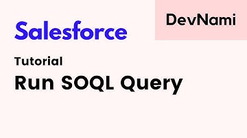 Salesforce - How to Run SOQL query in Salesforce