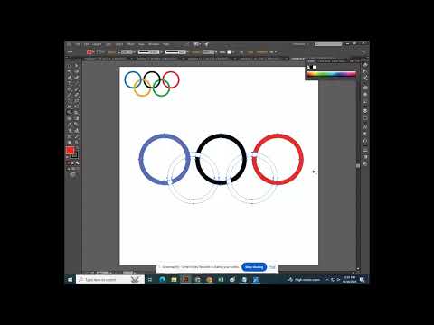 Olympics Logo using Shape Builder Tool