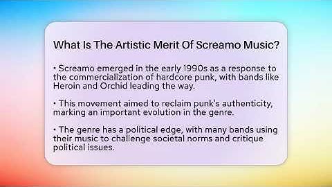 What Is The Artistic Merit Of Screamo Music? - Alt Scene Guru