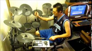 Deathstars - Explode (Remix) Drum Cover - Alesis DM10 - Remastered