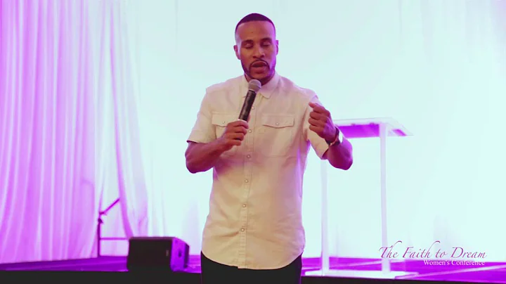 DeVon Franklin speaking at The Rebecca Crews Women...