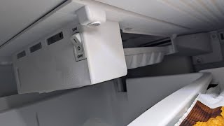 LG refrigerator ice maker not producing ice. testing icemaker. test button location