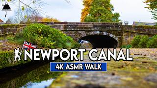 SHREWSBURY & NEWPORT CANAL | Relaxing 4K ASMR Walk in Autumn of Beautiful Canal in Shropshire, UK