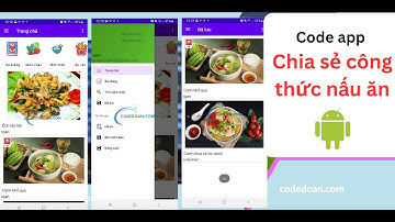 Code app Android [Chia sẻ công thức nấu ăn ngon] ngôn ngữ java csdl sqlite có báo cáo