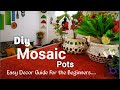 Stylish Room Decor With DIY Mosaic Matka || Purani Handi Ka Behtarein Use || Recycle old clay pots
