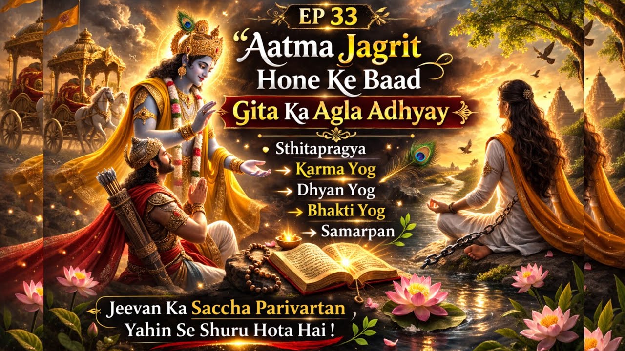 🌿 EP 33 | Aatma Jagrit Hone Ke Baad – Gita Ka Agla Adhyay | Krishna Arjun Samvad