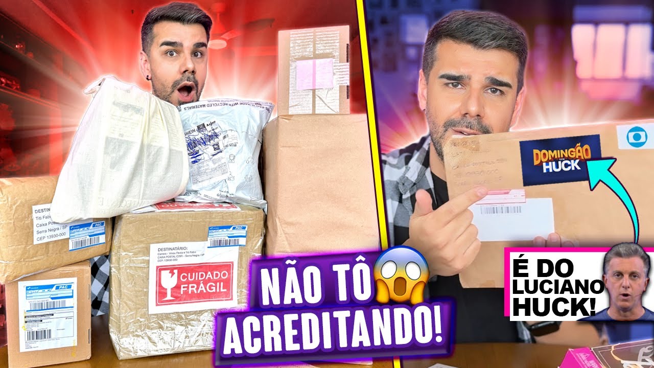RECEBIDOS DO MÊS: MUITA CAIXA E UMA SURPRESA PRO LUCIANO HUCK!😱 #RECEBIDOS 13 - Titi Fabri