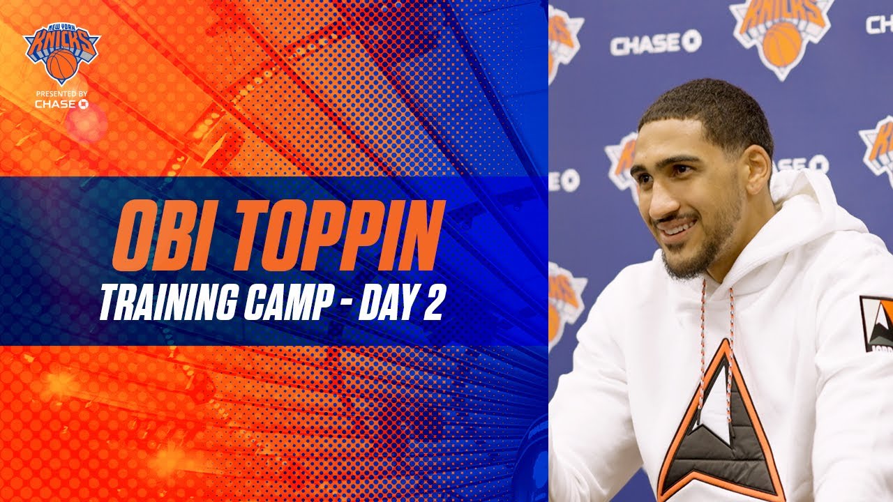 Knicks Training Camp Day 2 Obi Toppin YouTube
