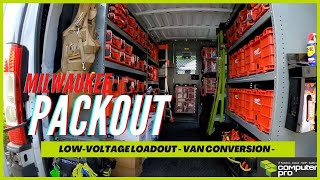 Milwaukee PACKOUT Van Build & Loadout for Low Voltage Cabling!