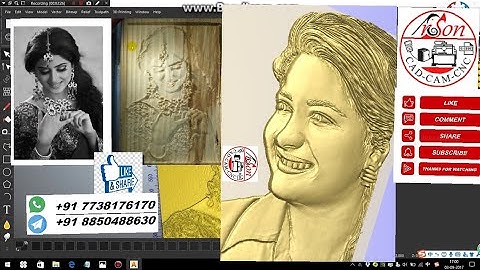 How to Make 3D Bas-Relief from Human Face image in ArtCAM | Learn How to Sculpt 3D Faces in Artcam