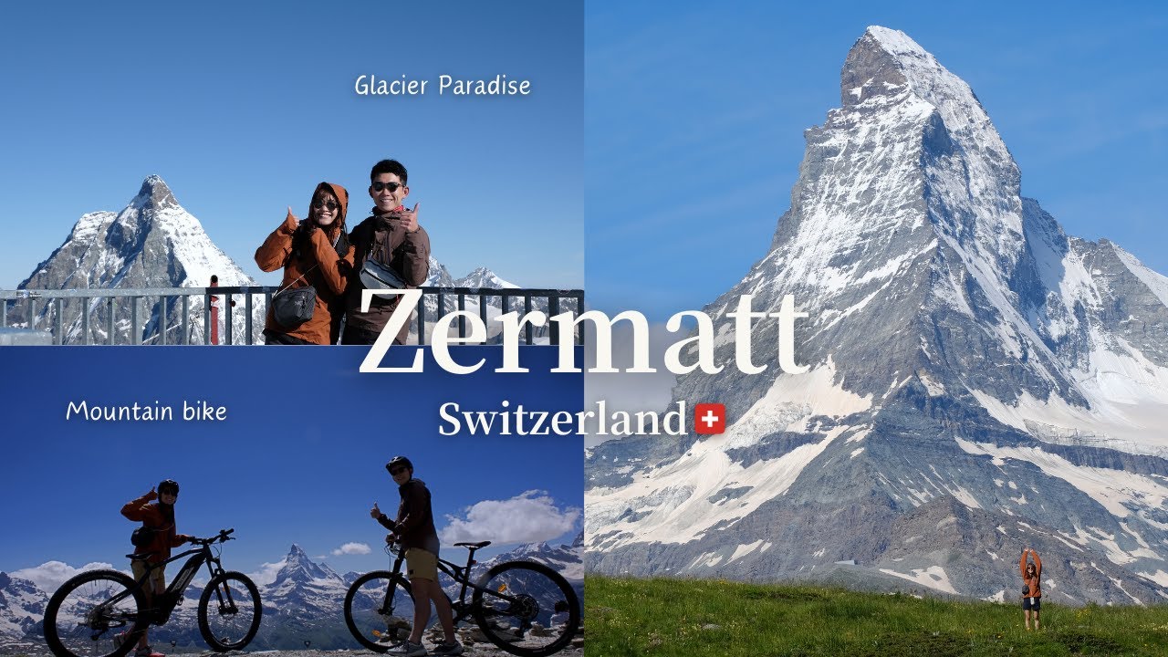 ツェルマット🇨🇭#2】マッターホルンを眺めながら初のMTBでダウンヒル