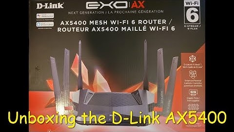D Link AX5400 router unboxing