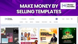 How To MAKE MONEY AS A DESIGNER | Sell DESIGN TEMPLATES | MasterBundles | Flyer Template Giveaway