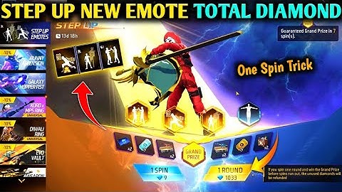 🤩 NEW STEP UP EVENT FREE FIRE SPIN 🔥| New Emote Unlock | Free Fire New Event | FF New Event Today