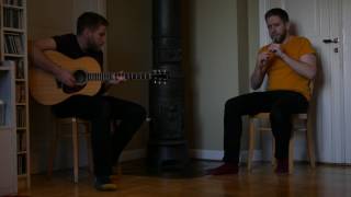 Video thumbnail of "The Baltimore Salute (reel) on tin whistle and guitar"